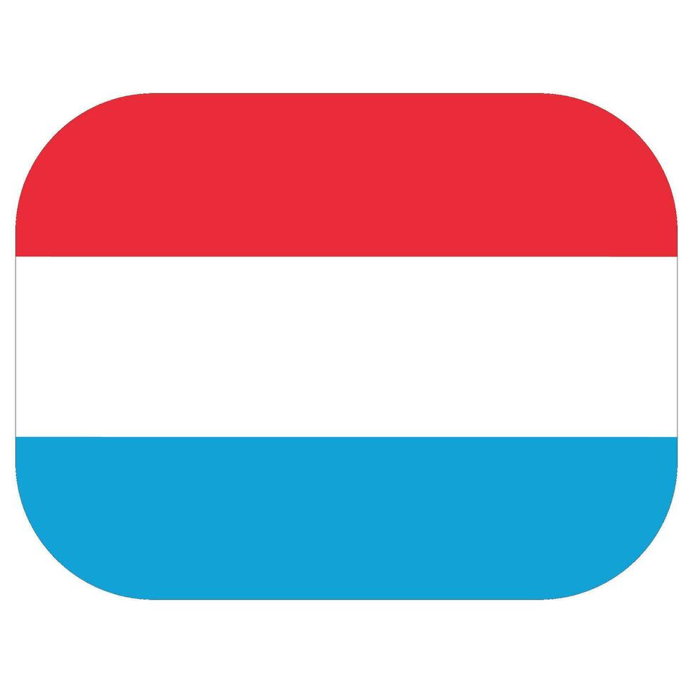 Luxembourg flag shape. Flag of Luxembourg design shape vector