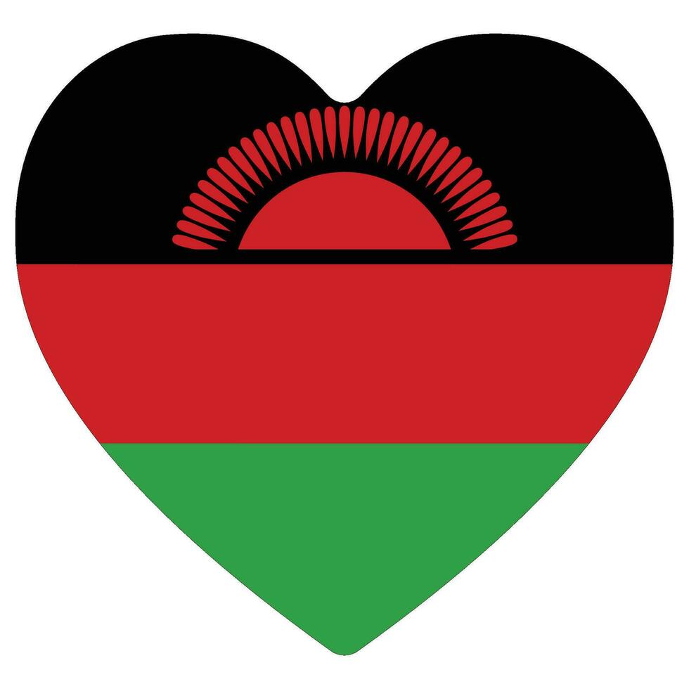 Flag of Malawi design shape. Malawi flag shape. vector