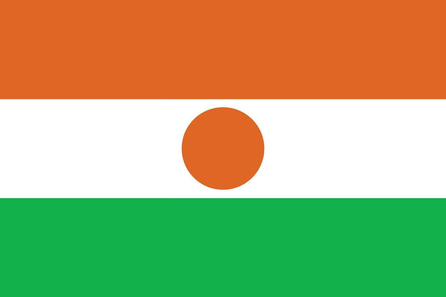 Niger flag shape. Flag of Niger design shape. vector