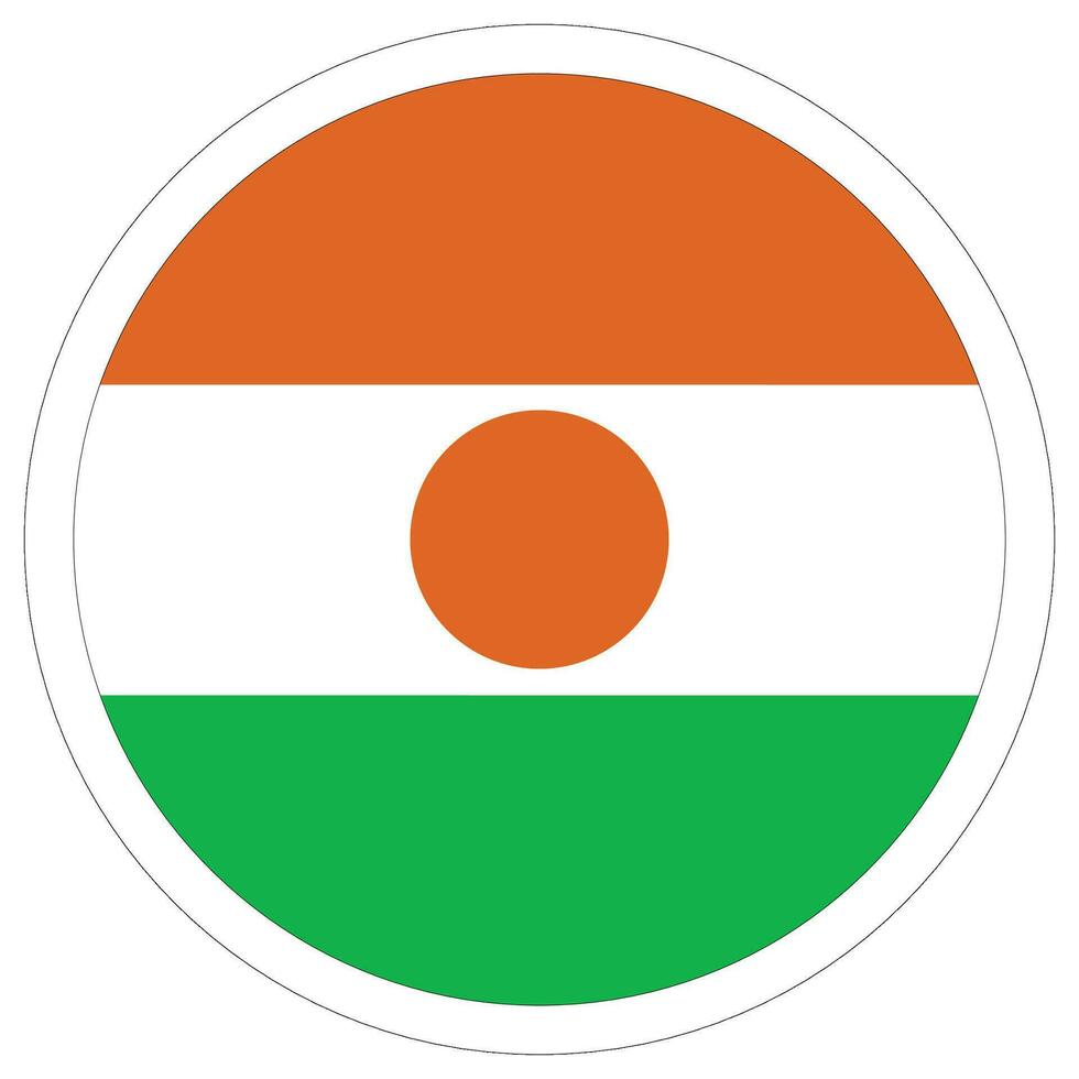 Niger flag shape. Flag of Niger design shape. vector