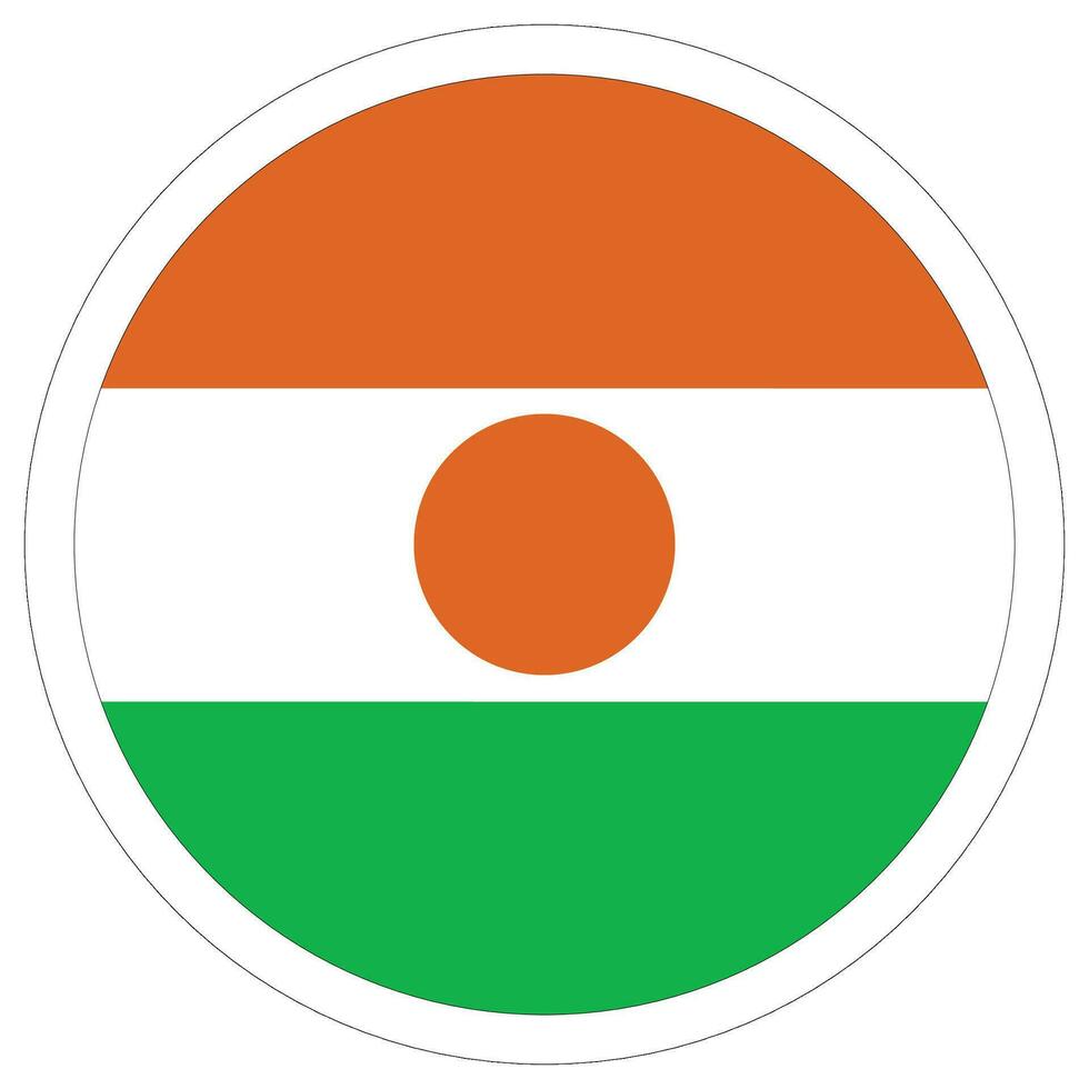 Niger flag shape. Flag of Niger design shape. vector