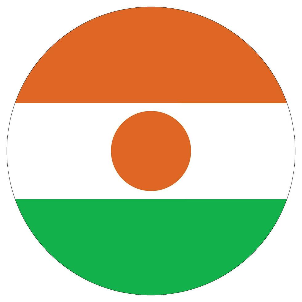 Niger flag shape. Flag of Niger design shape. vector