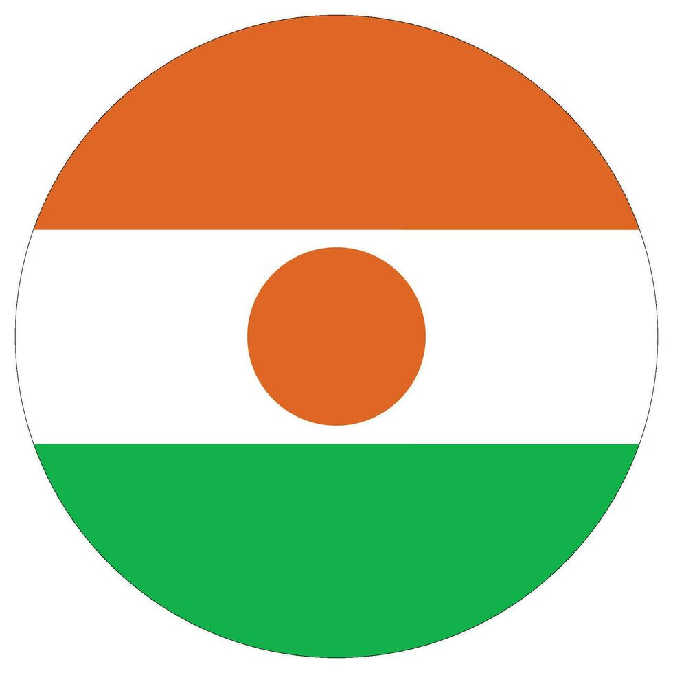 Niger flag shape. Flag of Niger design shape. vector