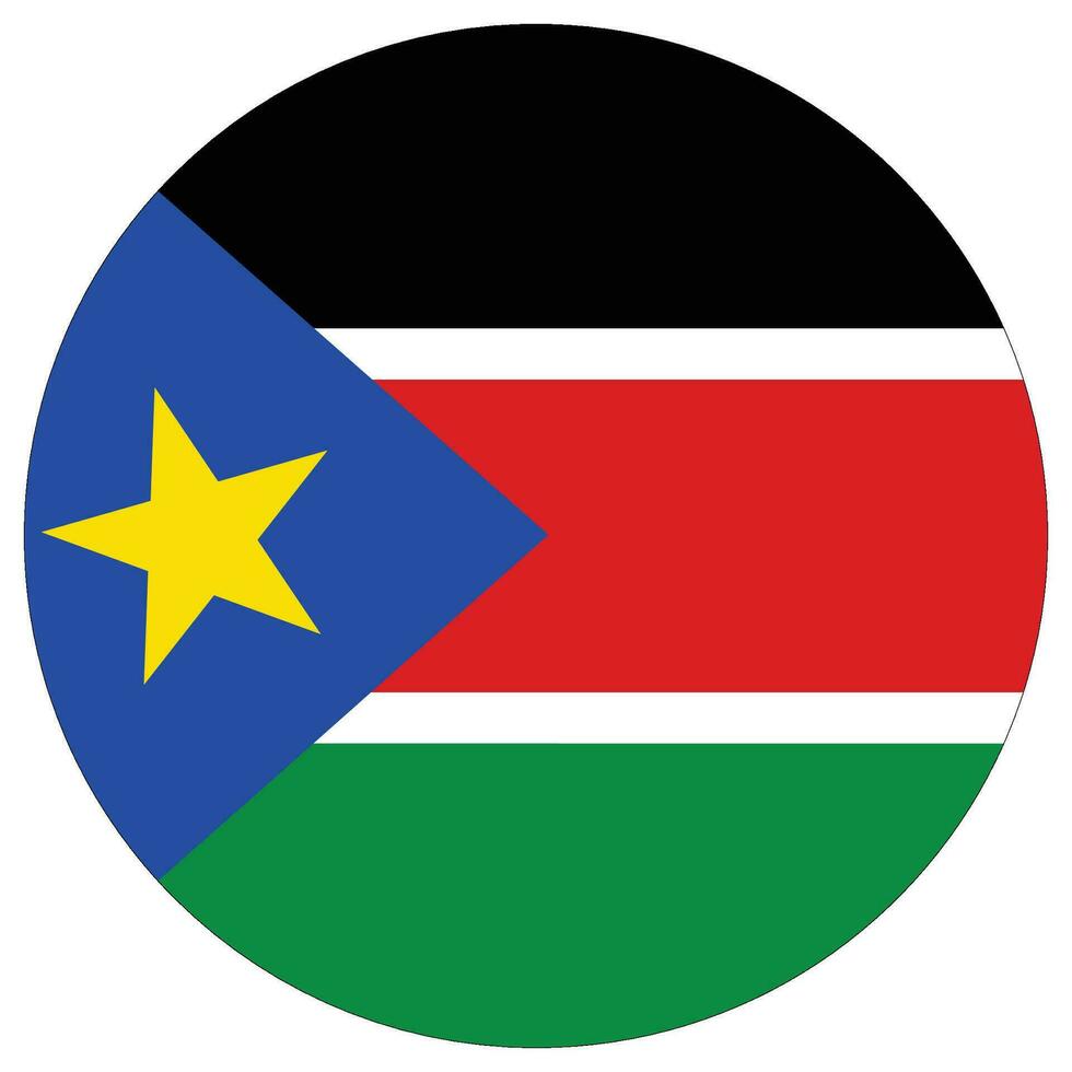 South Sudan flag. Flag of South Sudan design shape. vector