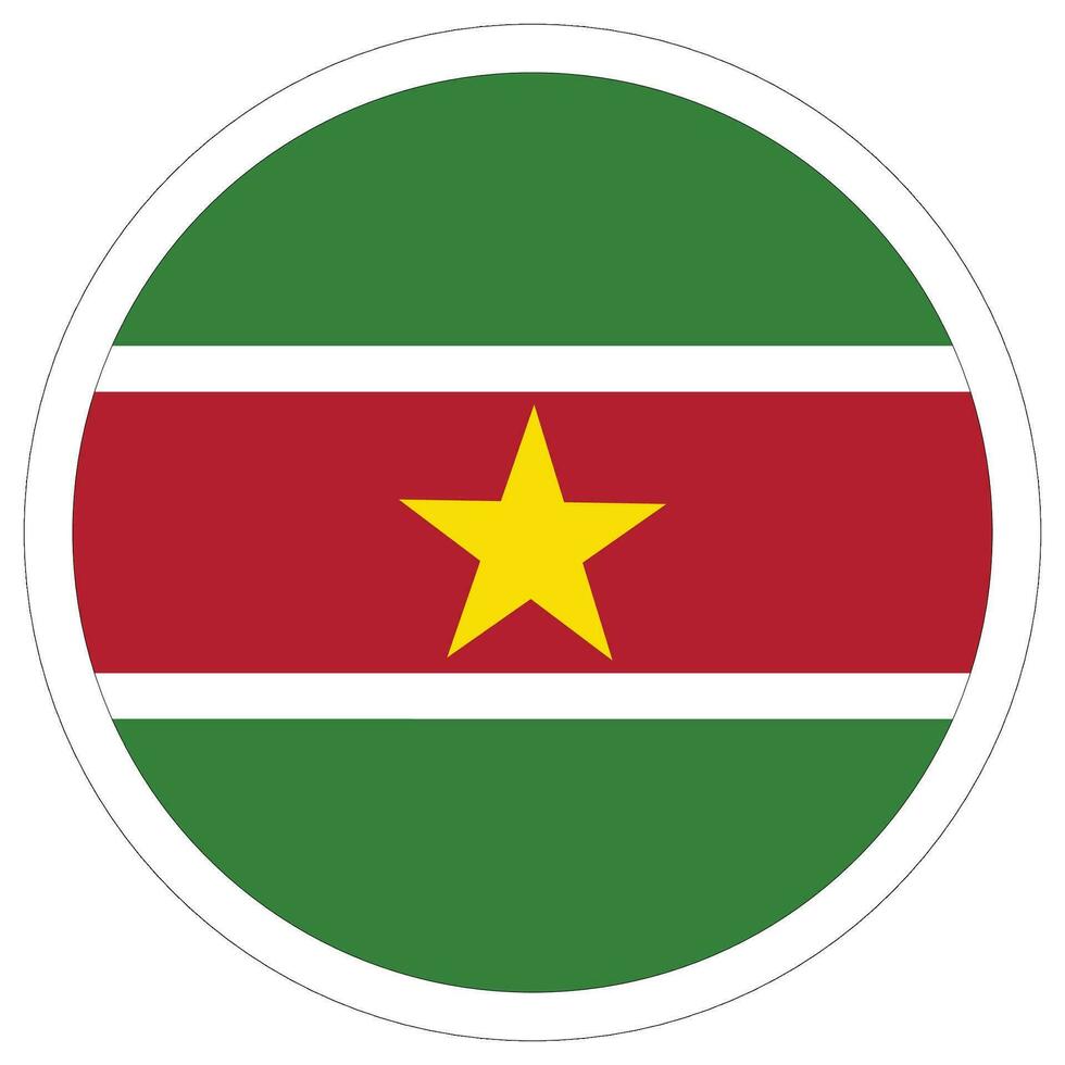 Suriname flag design shape. Flag of Suriname design shape. vector