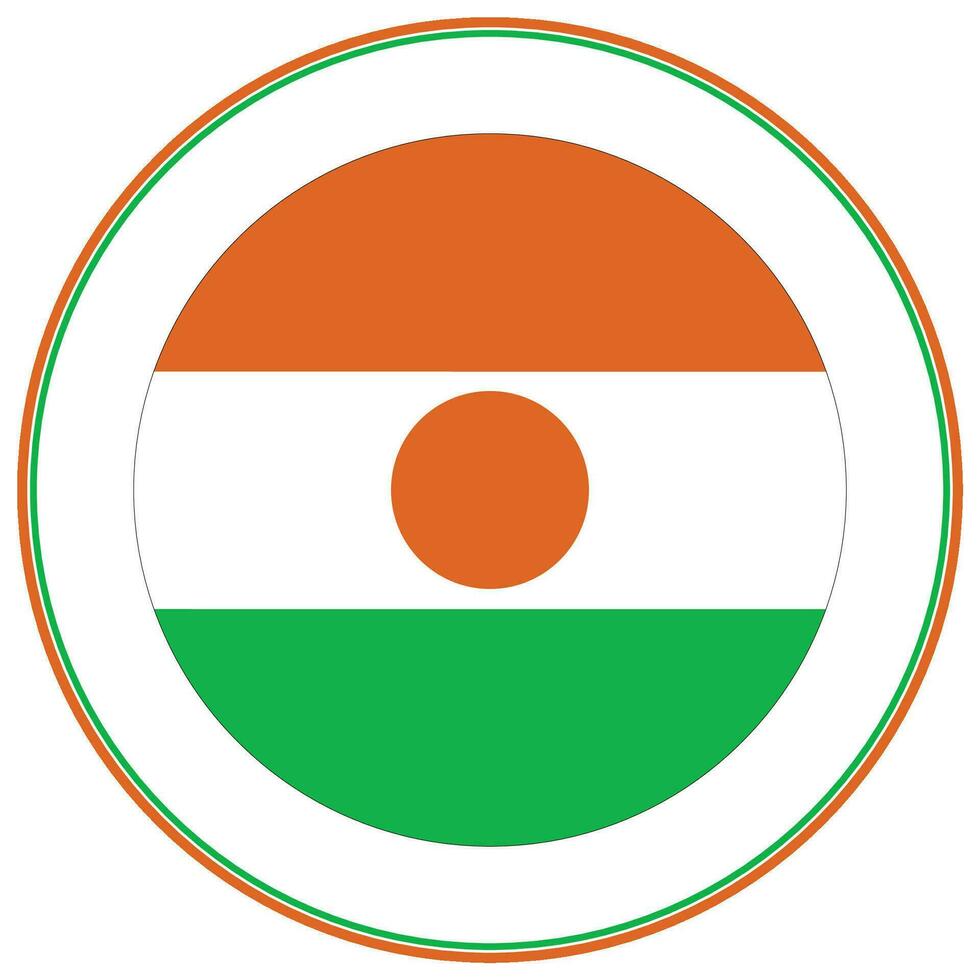 Niger flag shape. Flag of Niger design shape. vector