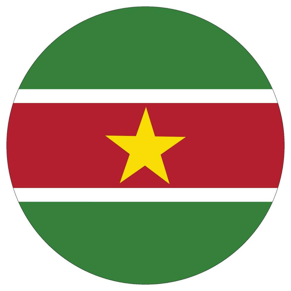 Suriname flag design shape. Flag of Suriname design shape. vector