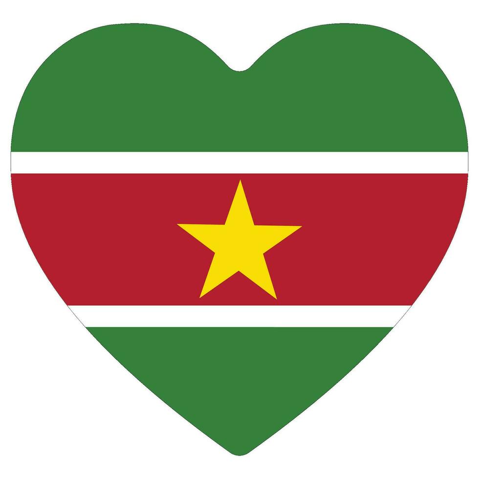 Suriname flag design shape. Flag of Suriname design shape. vector