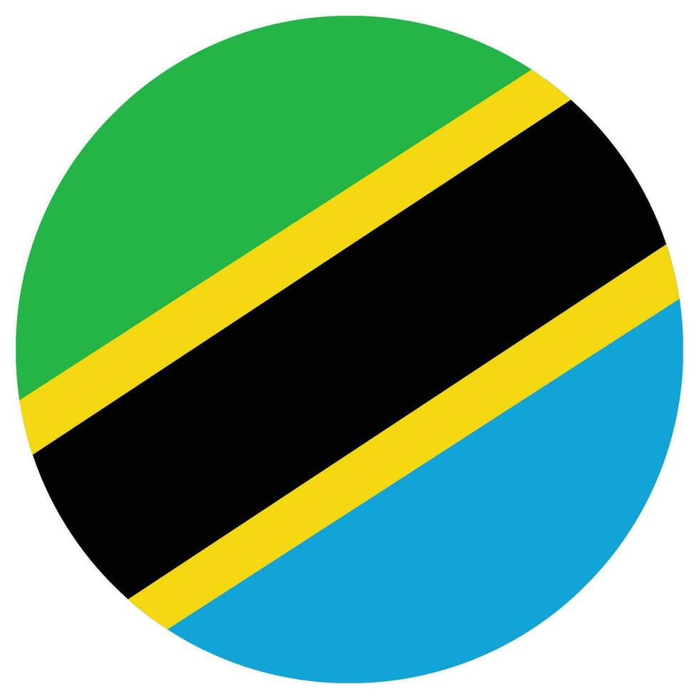 Tanzania flag design shape. Flag of Tanzania design shape vector