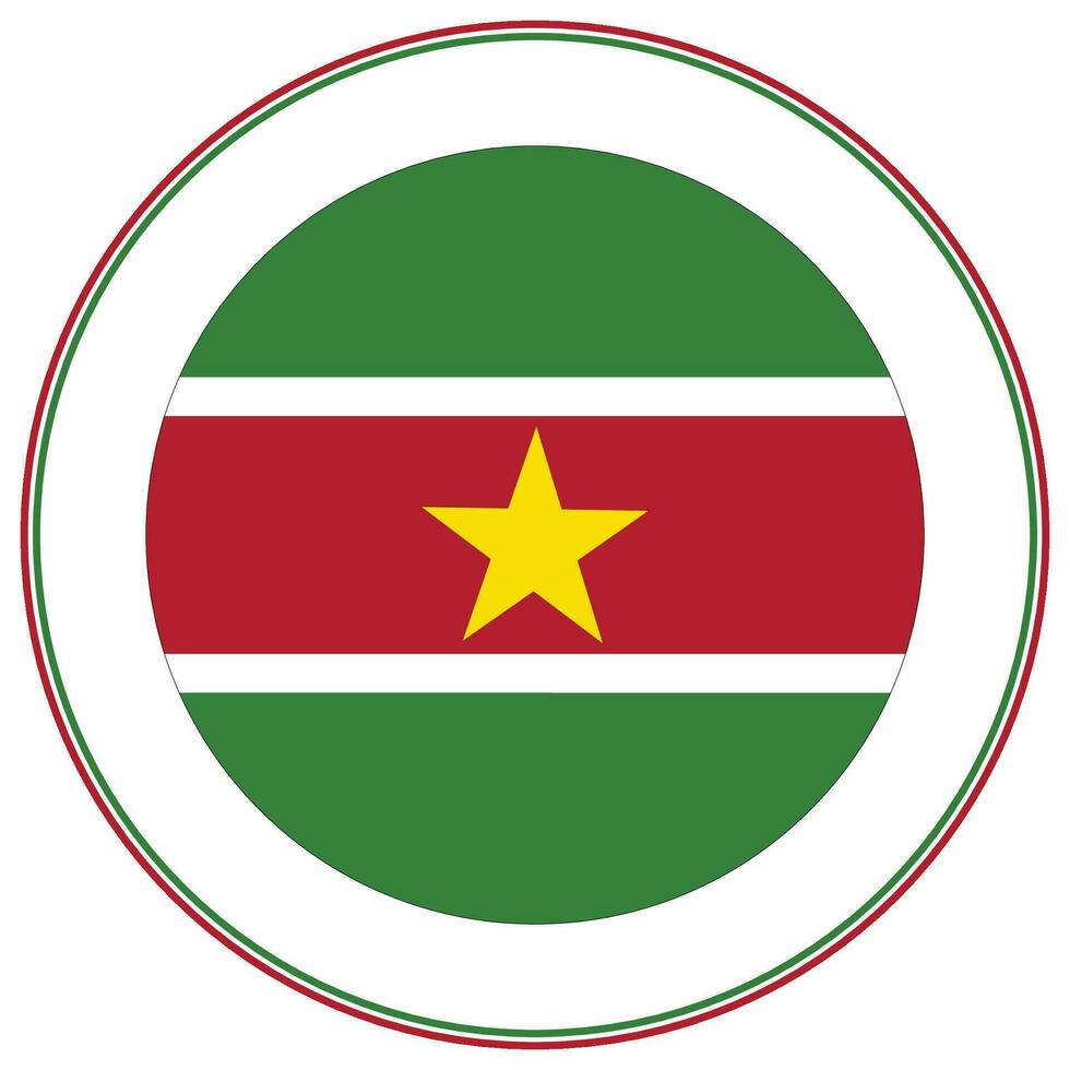 Suriname flag design shape. Flag of Suriname design shape. vector