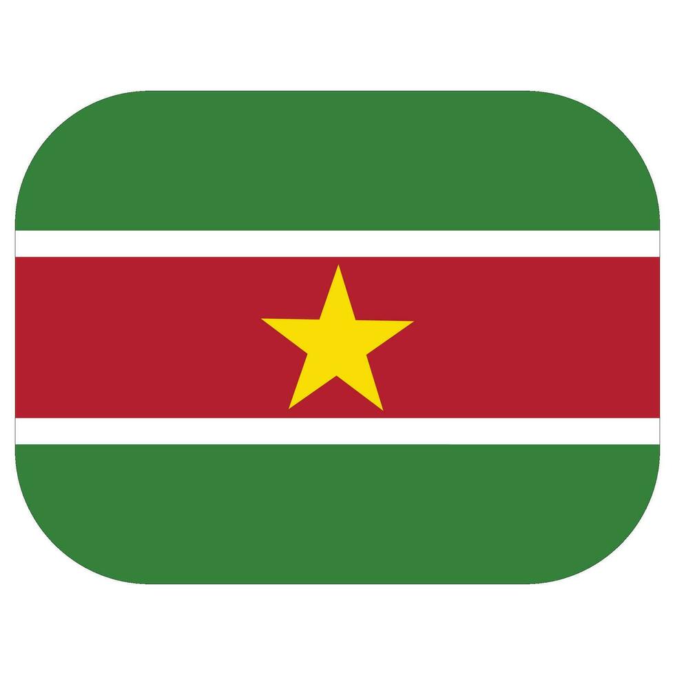 Suriname flag design shape. Flag of Suriname design shape. vector