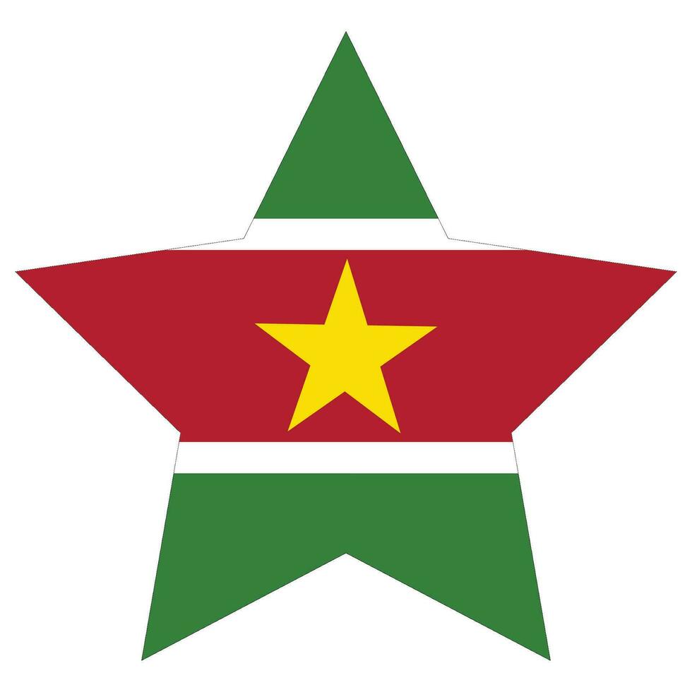 Suriname flag design shape. Flag of Suriname design shape. vector
