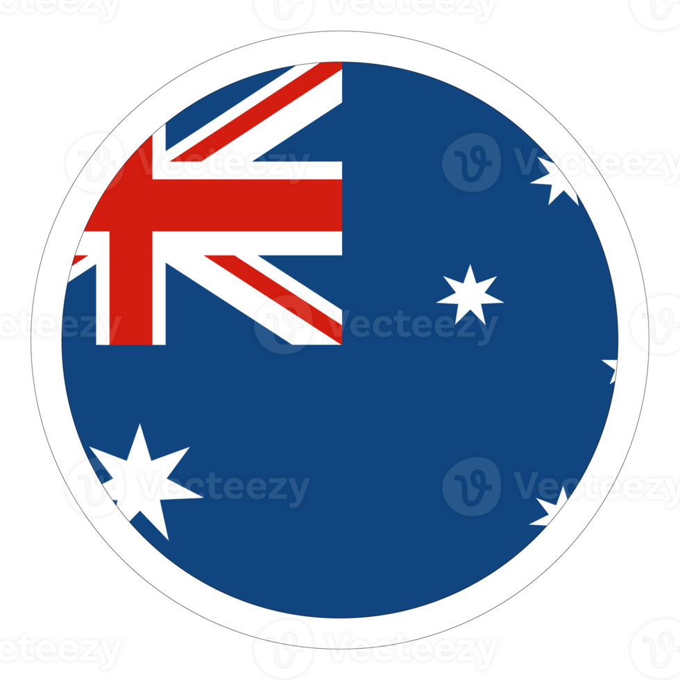 Flag of Australia in design shape. The Australian flag in design shape png