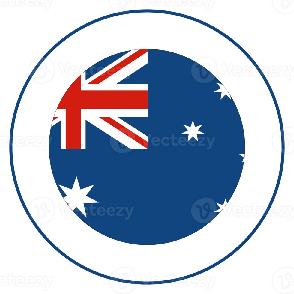 Flag of Australia in design shape. The Australian flag in design shape png