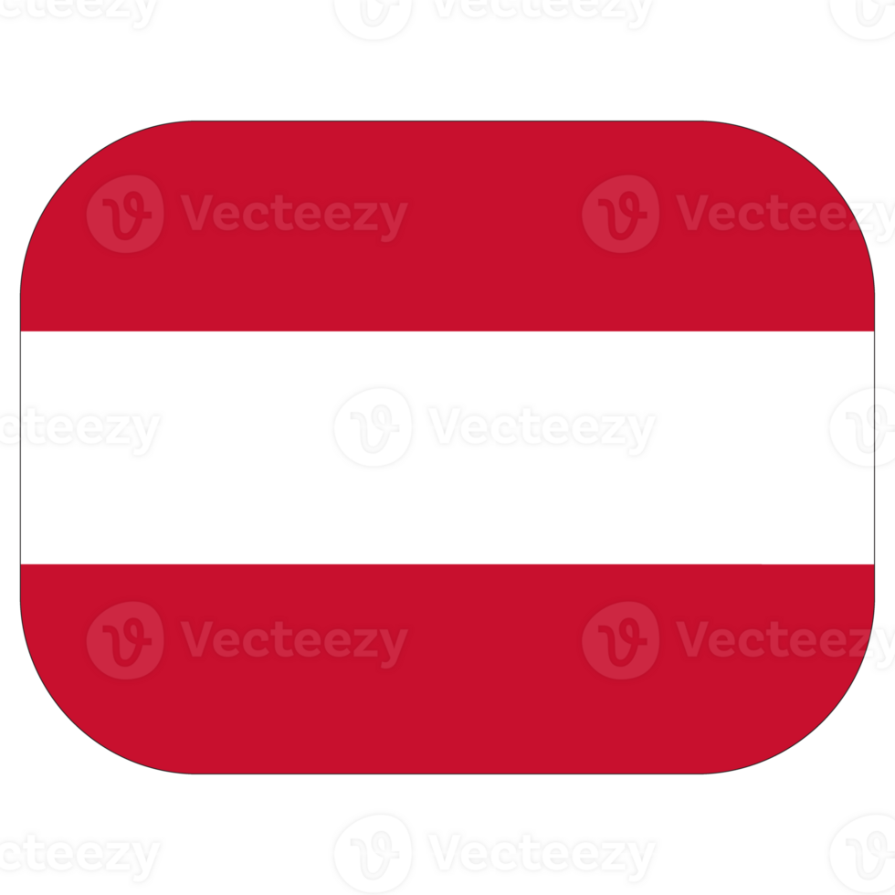 Austrian flag in shape design. Flag of Austria in shape design png