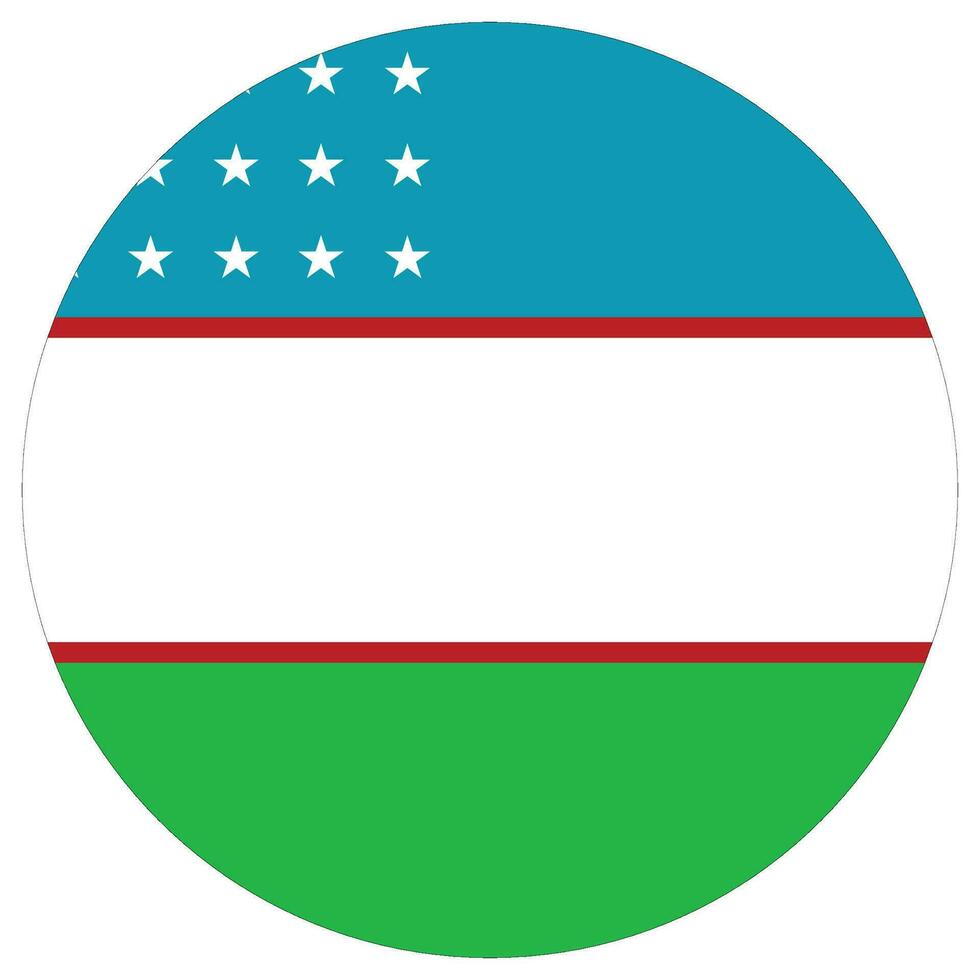 Flag of Uzbekistan. Uzbekistan flag in shape vector