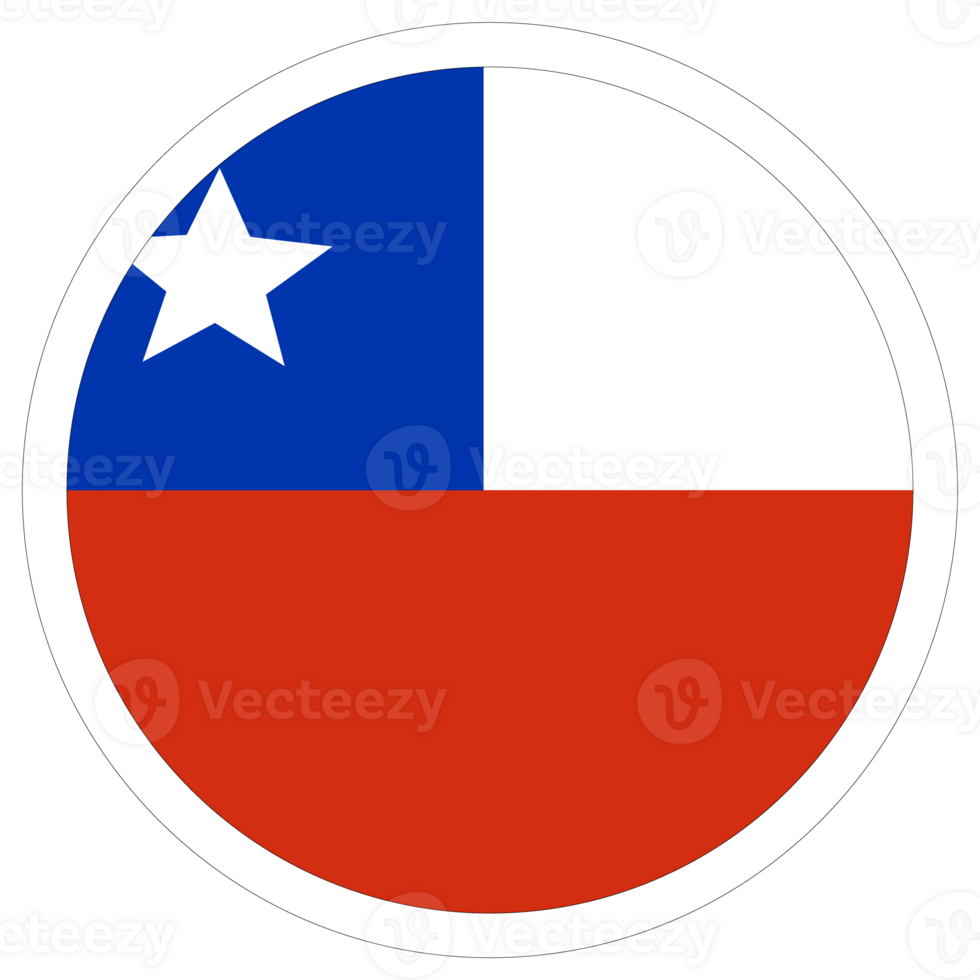 Flag of Chile in shape. Chile Flag in shape png