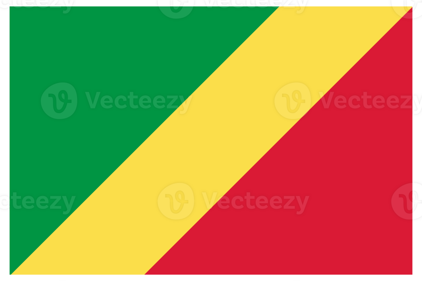 congo bandera en diseño forma. bandera de congo en diseño forma. png