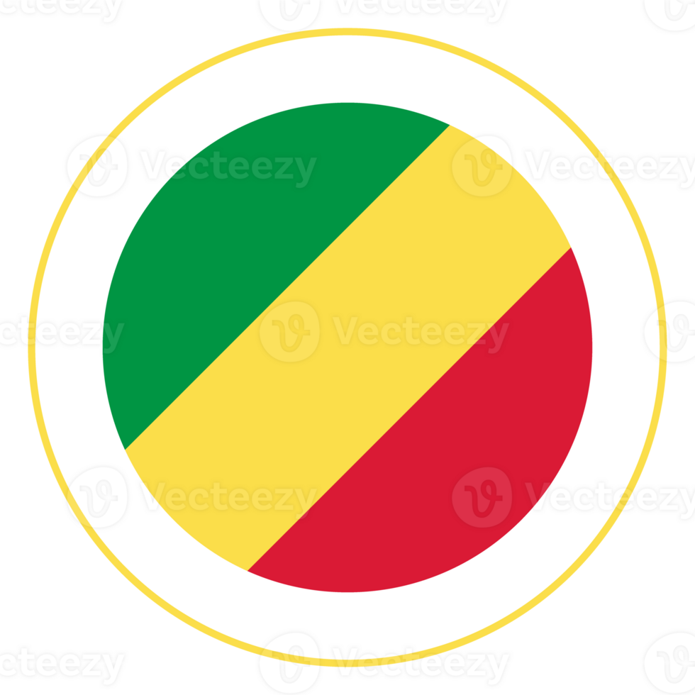 Congo flag in design shape. Flag of Congo in design shape. png