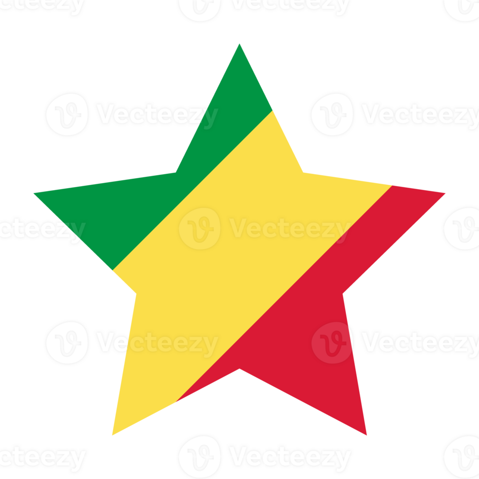Congo flag in design shape. Flag of Congo in design shape. png