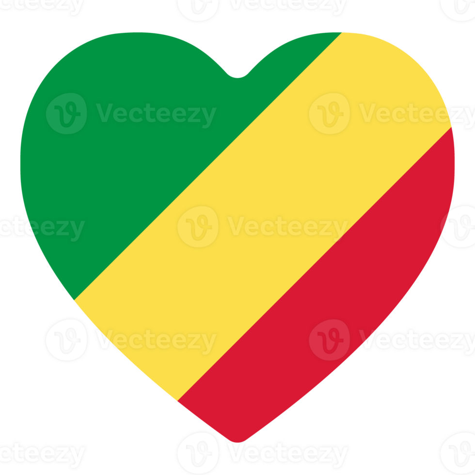 Congo flag in design shape. Flag of Congo in design shape. png