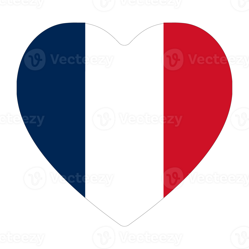 French flag. Flag of France in design shape. png
