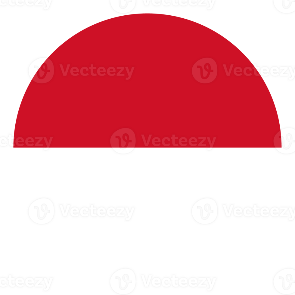 Indonesian flag in design shape. Flag of Indonesia in design shape png
