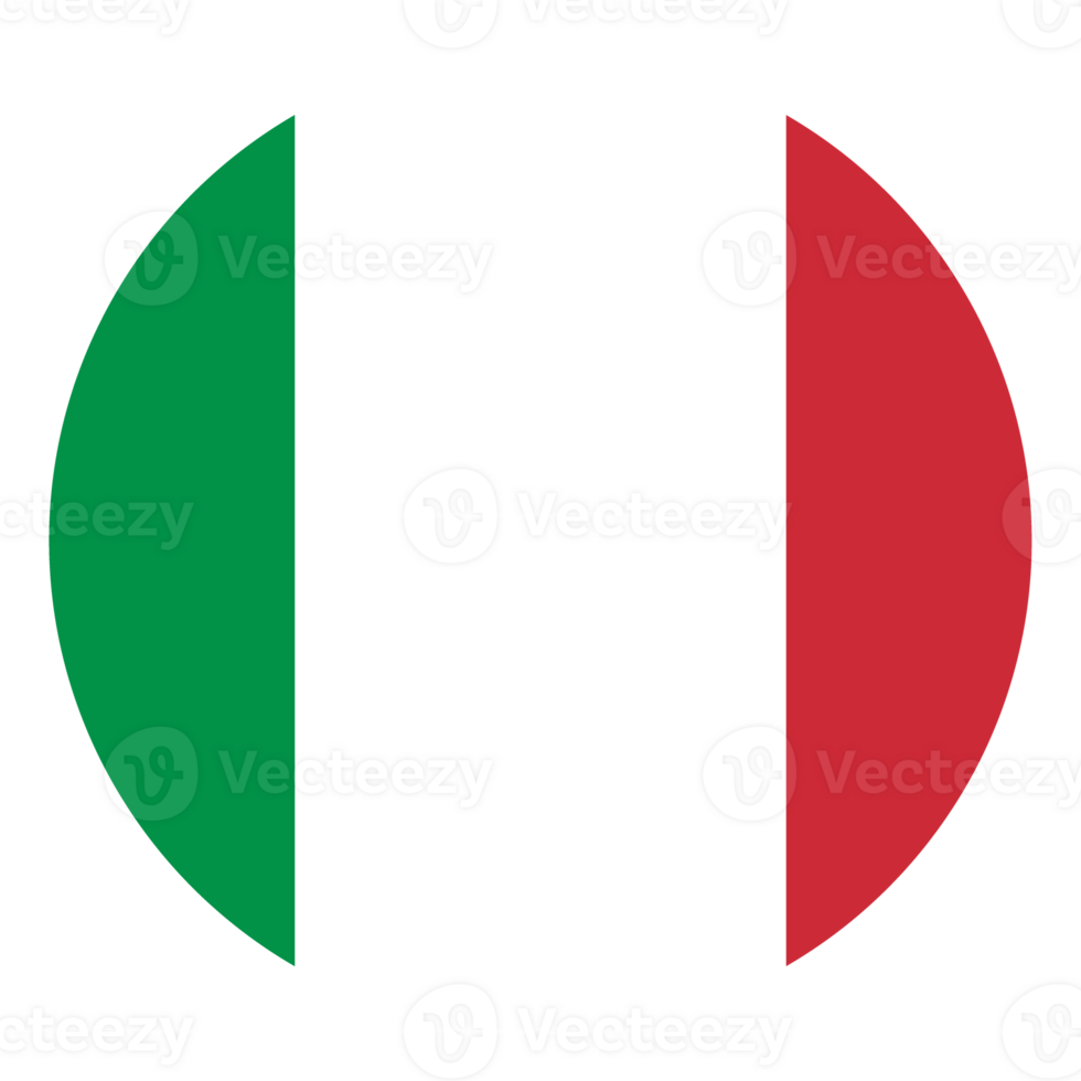 Italian flag in design shape. Flag of Italy in design shape png