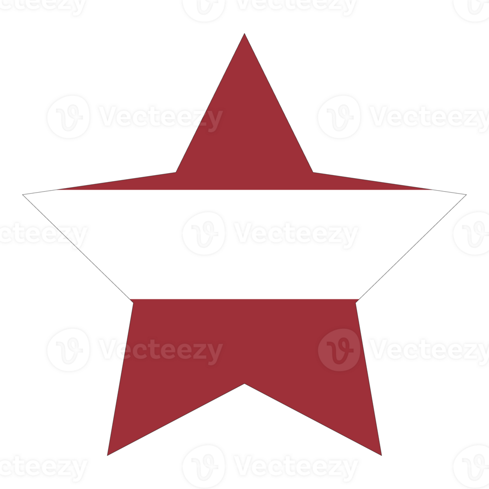 Flag of Latvia in  shape. Latvia flag in a design shape png