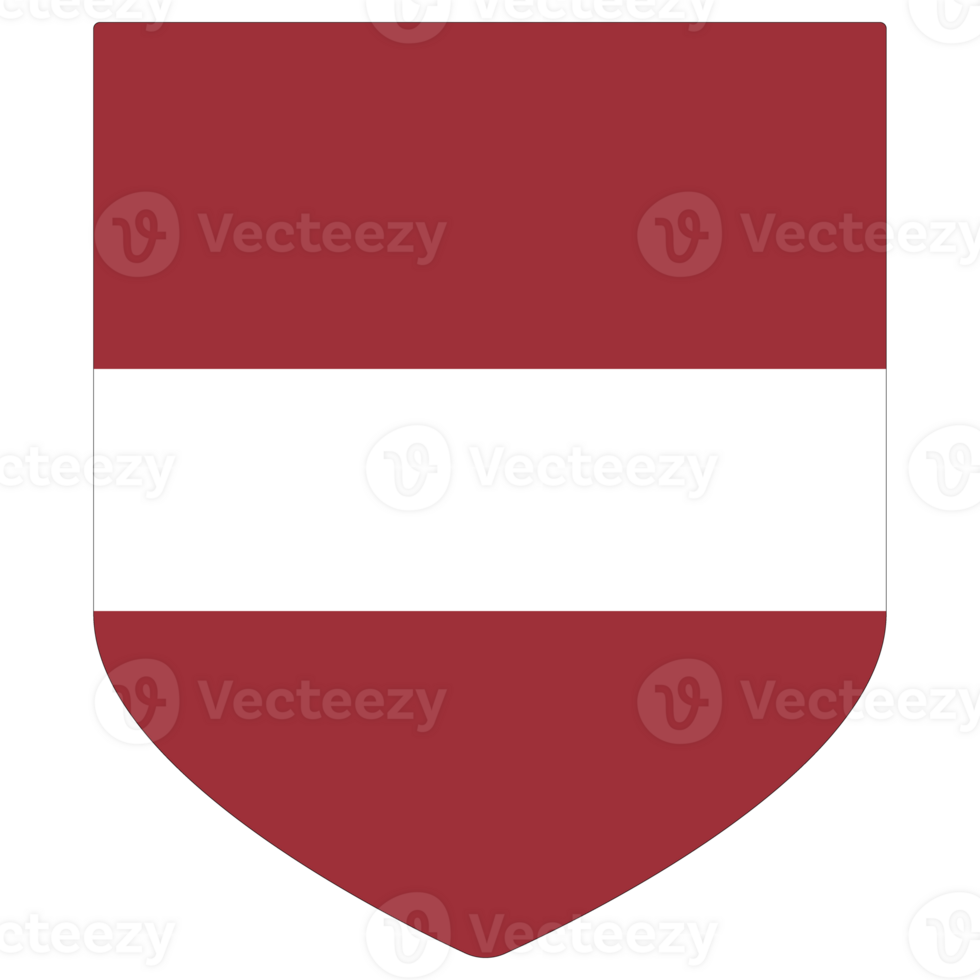 Flag of Latvia in  shape. Latvia flag in a design shape png