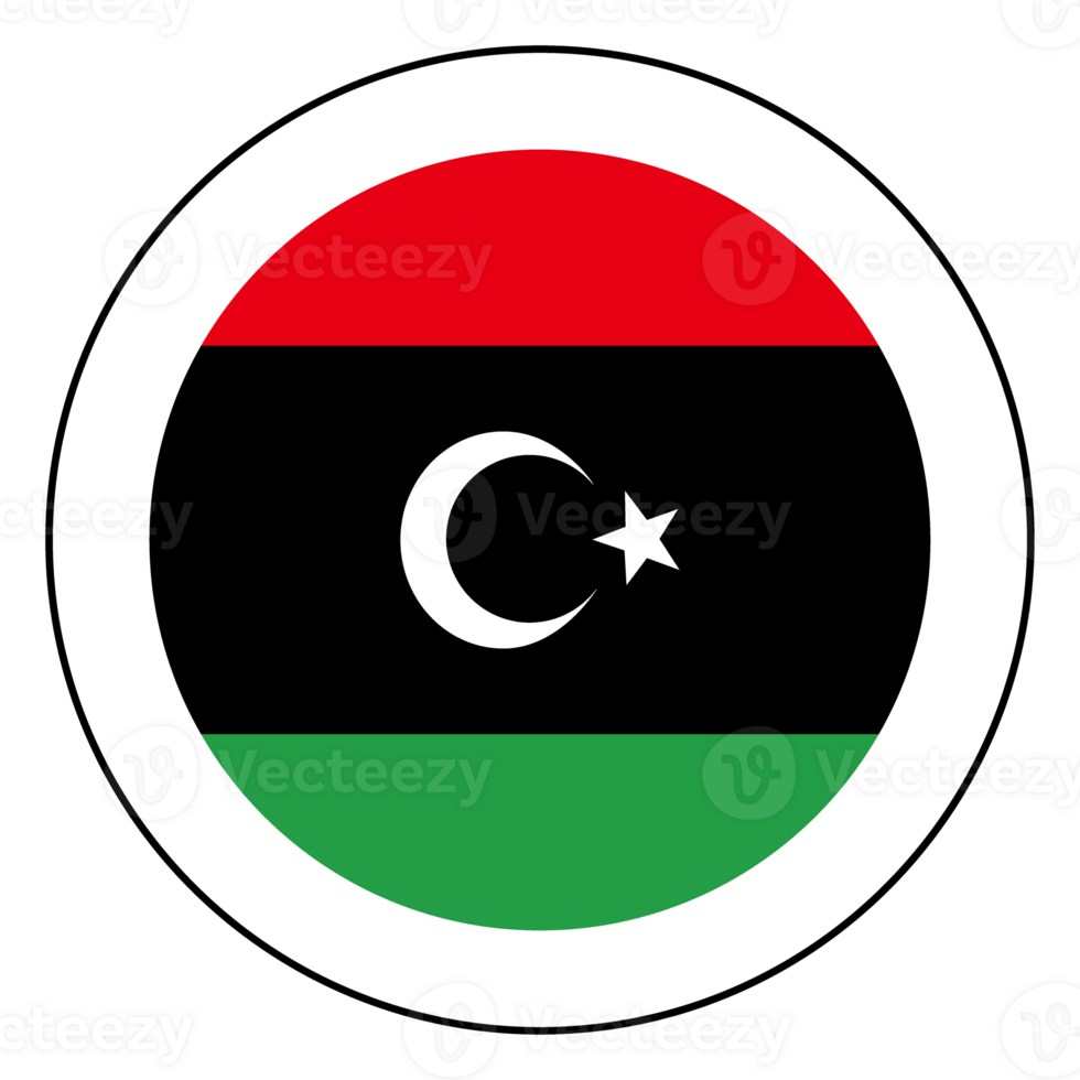 Flag of Libya design shape. Libya flag within design shape png