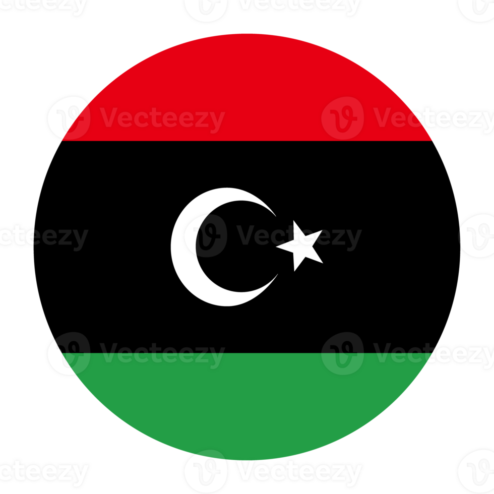 Flag of Libya design shape. Libya flag within design shape png