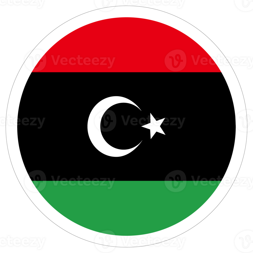 Flag of Libya design shape. Libya flag within design shape png