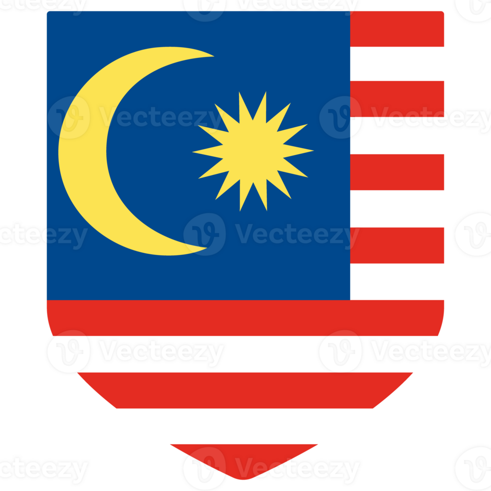 Malaysian flag in design shape. Flag of Malaysia in design shape. 25862878 PNG