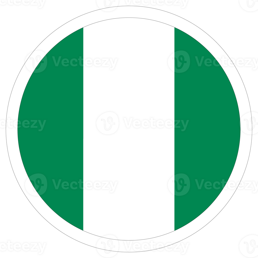 Nigerian flag. Flag of Nigeria in design shape 25862925 PNG
