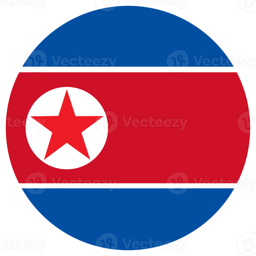 Flag of North Korea in design shape. North Korea flag in design shape. png