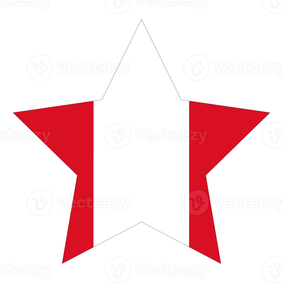 Flag of Peru. Peru flag in design shape png