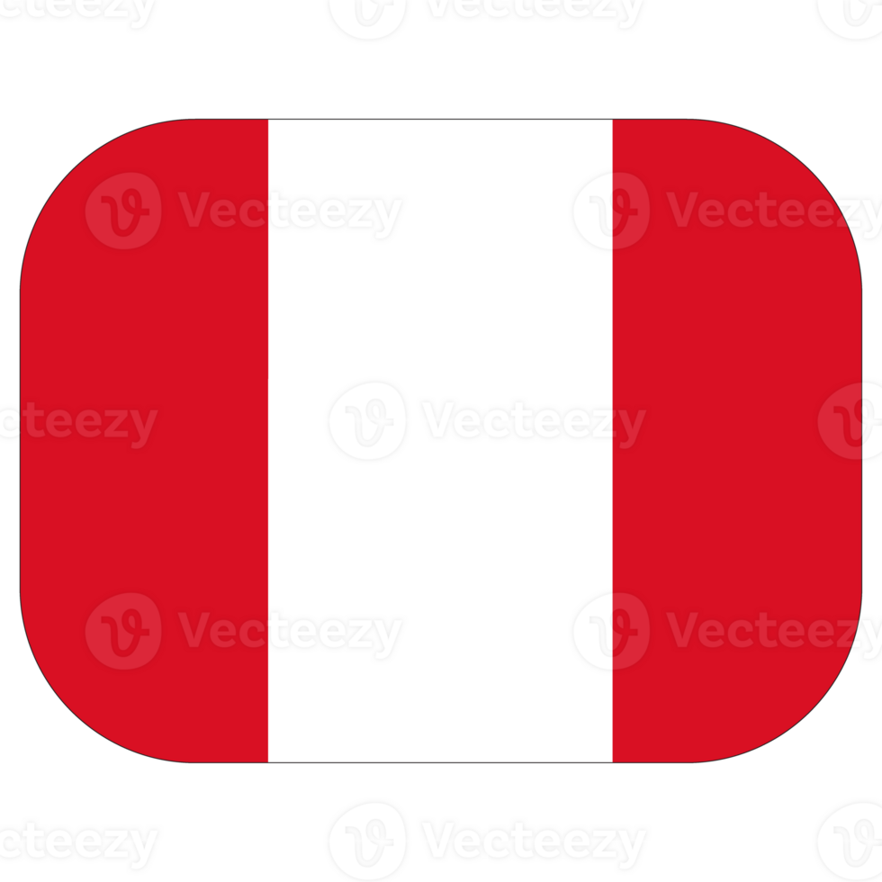 Flag of Peru. Peru flag in design shape png