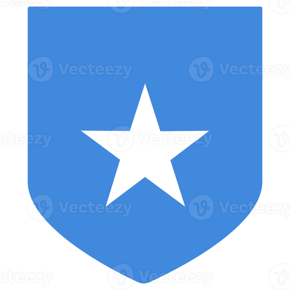 Flag of Somalia. Somalian flag in design shape png