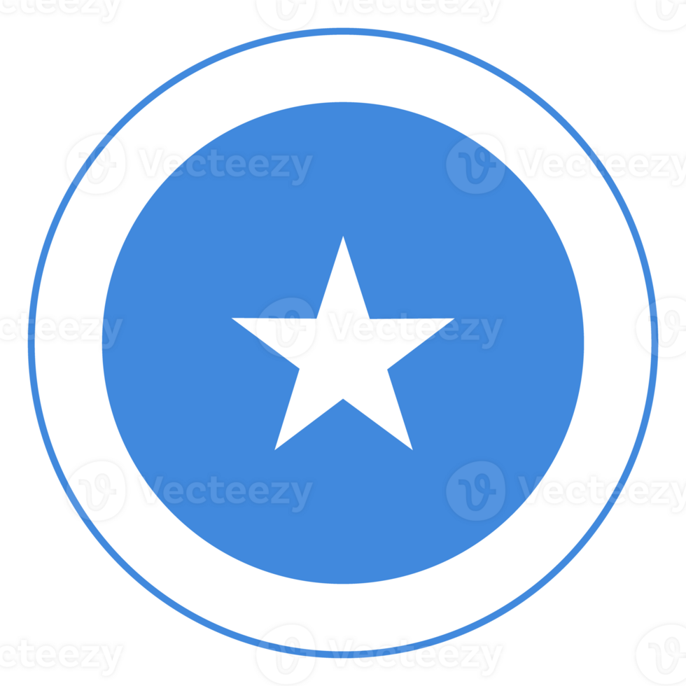 Flag of Somalia. Somalian flag in design shape png