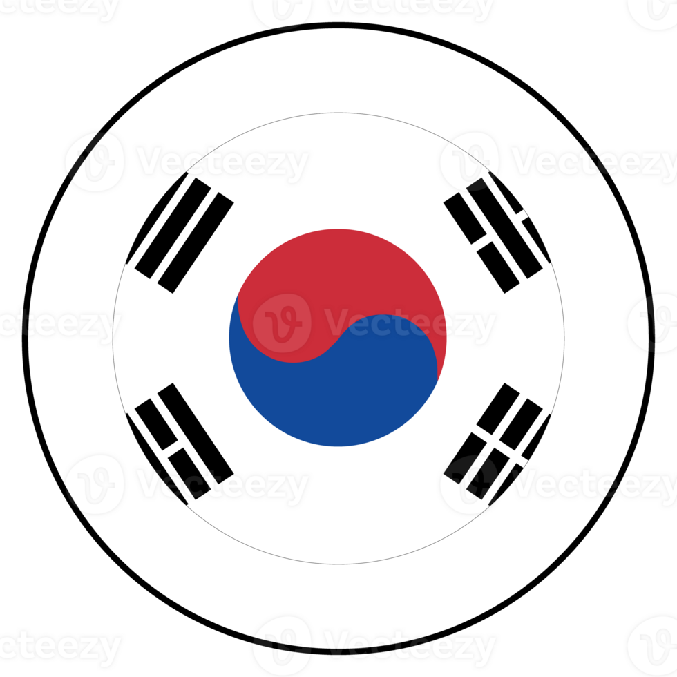 Flagge von Süd Korea. Süd Korea Flagge. png