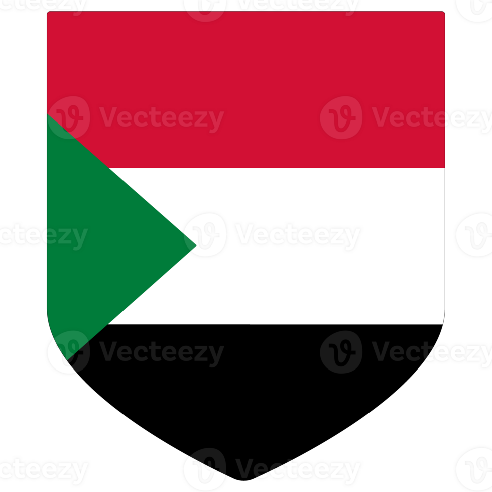 Sudan Flag. Flag of Sudan in design shape png
