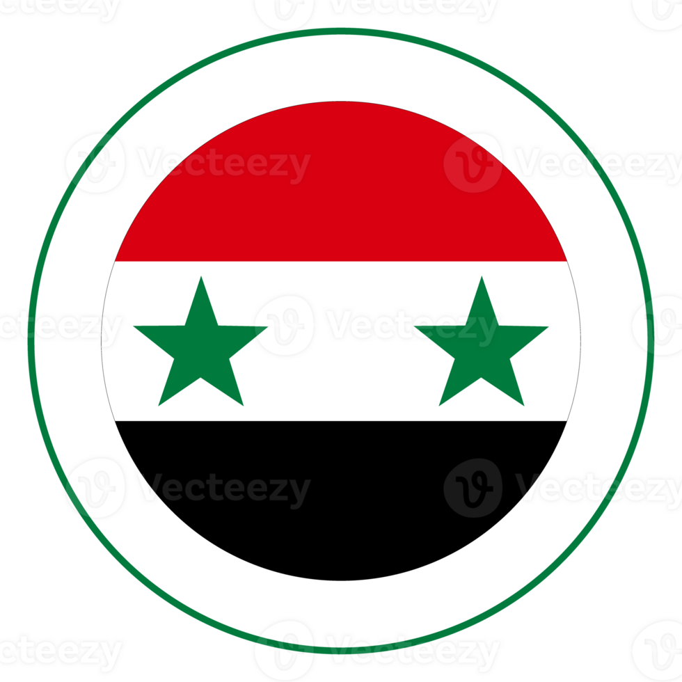 Syria flag. Flag of Syria in design shape png