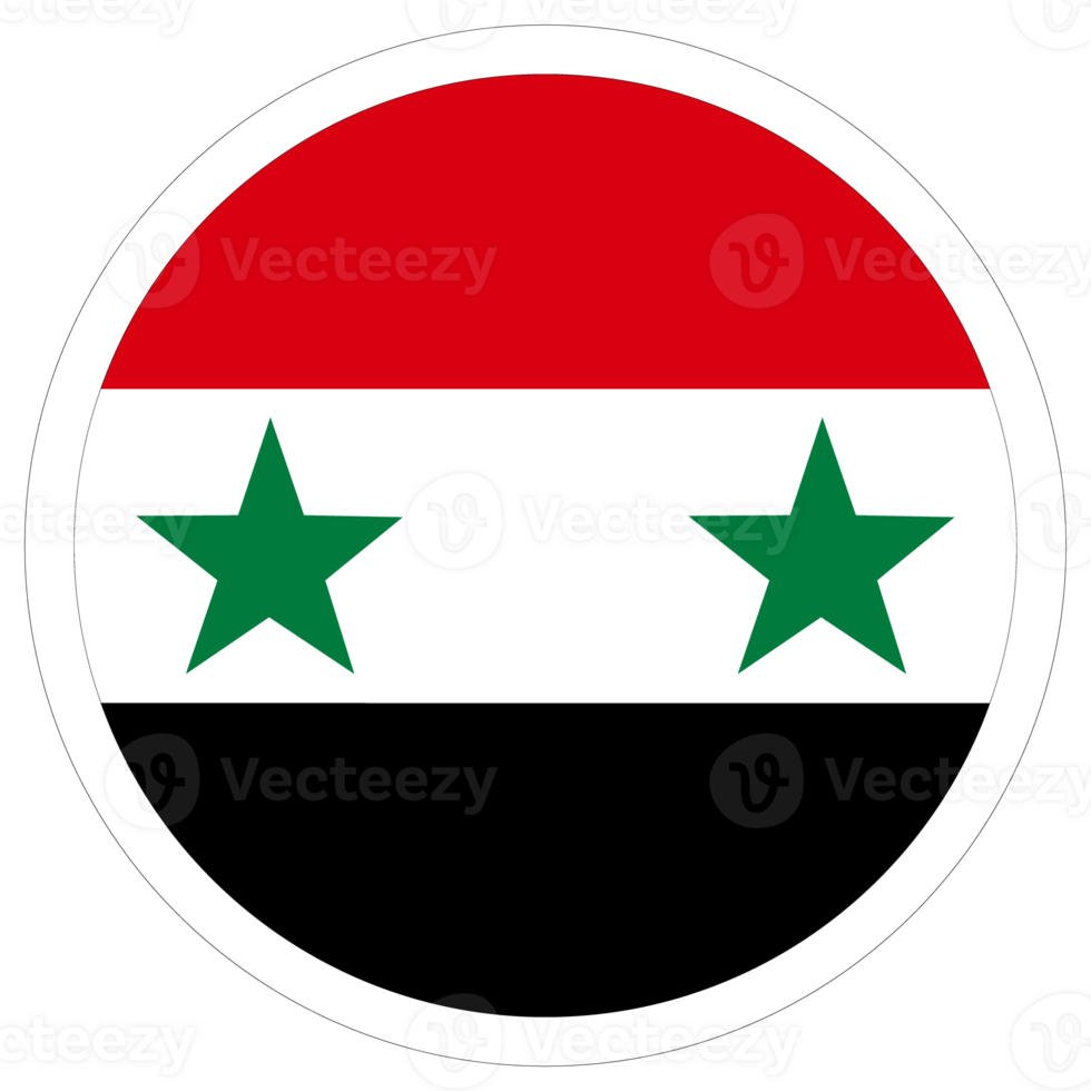 Syria flag. Flag of Syria in design shape png