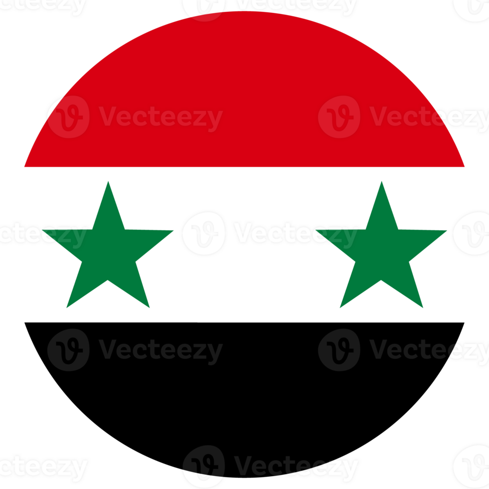 Syria flag. Flag of Syria in design shape png