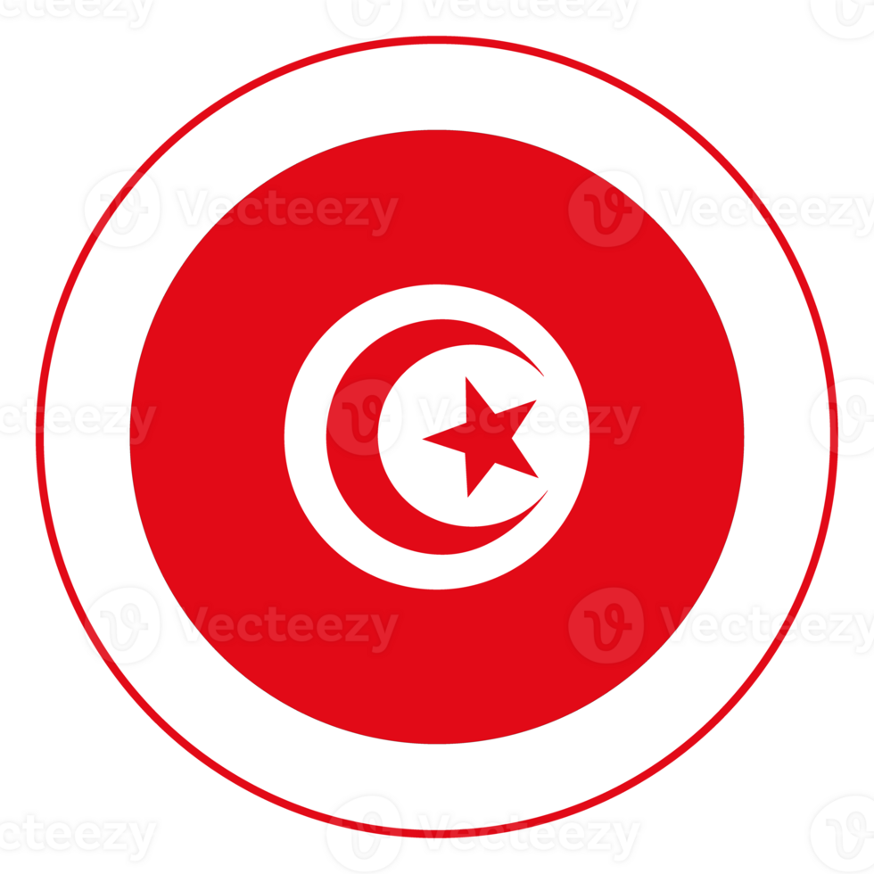 Flag of Tunisia. Tunisia flag with the design shape png