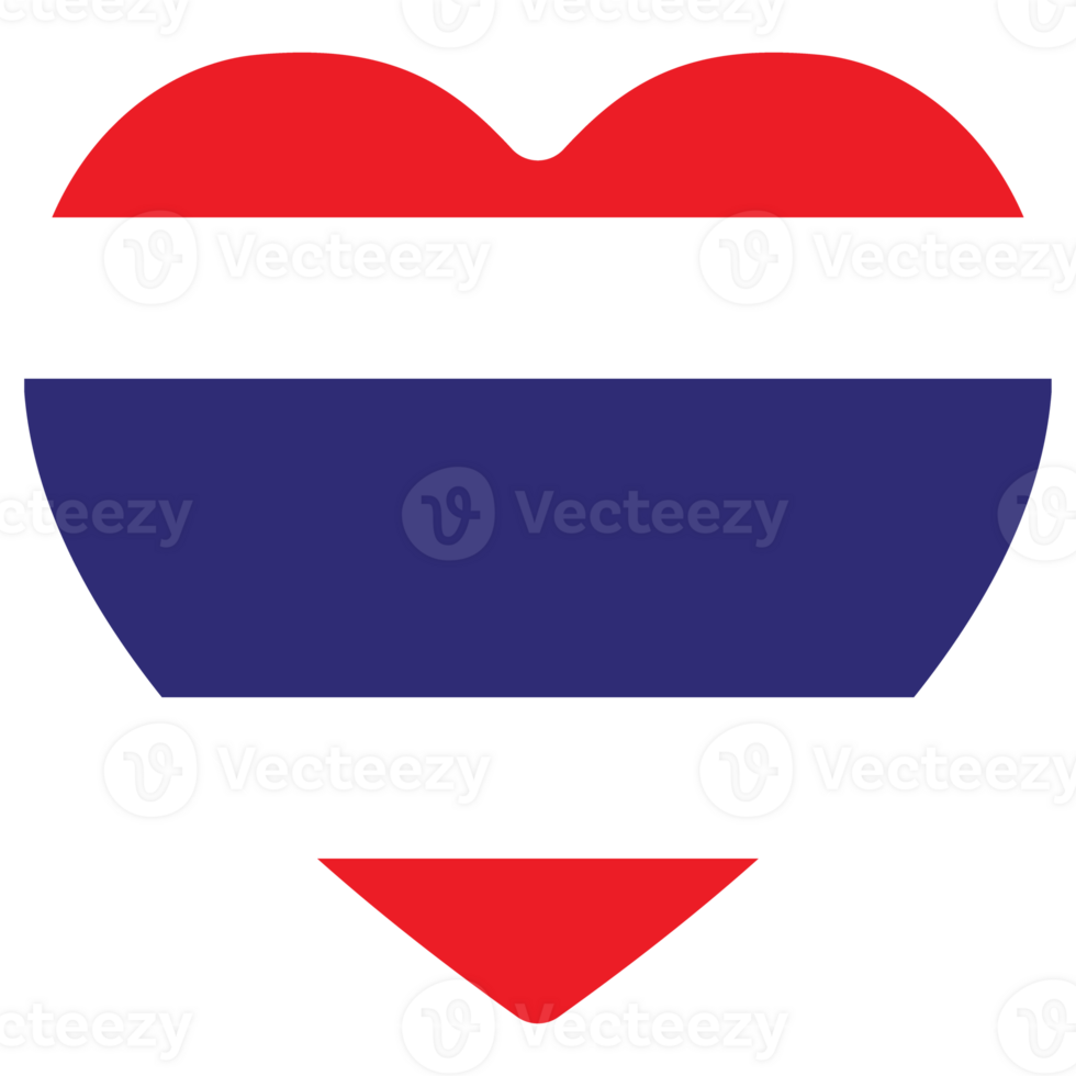 Flag of Thailand in shape. Thai flag in shape png