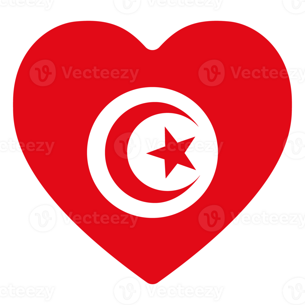 Flag of Tunisia. Tunisia flag with the design shape png