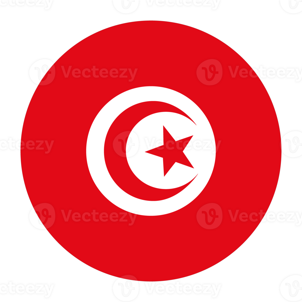 Flag of Tunisia. Tunisia flag with the design shape png