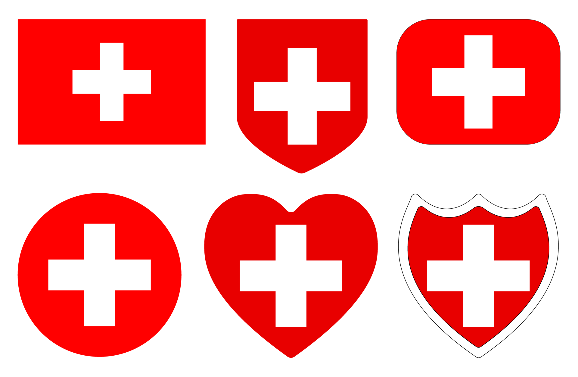 Flag Of Switzerland In Shape Set Swiss Flag In Shape Set 25863239 Png Flag Of Switzerland In Shape Set Swiss Flag In Shape Set 25863239 Png